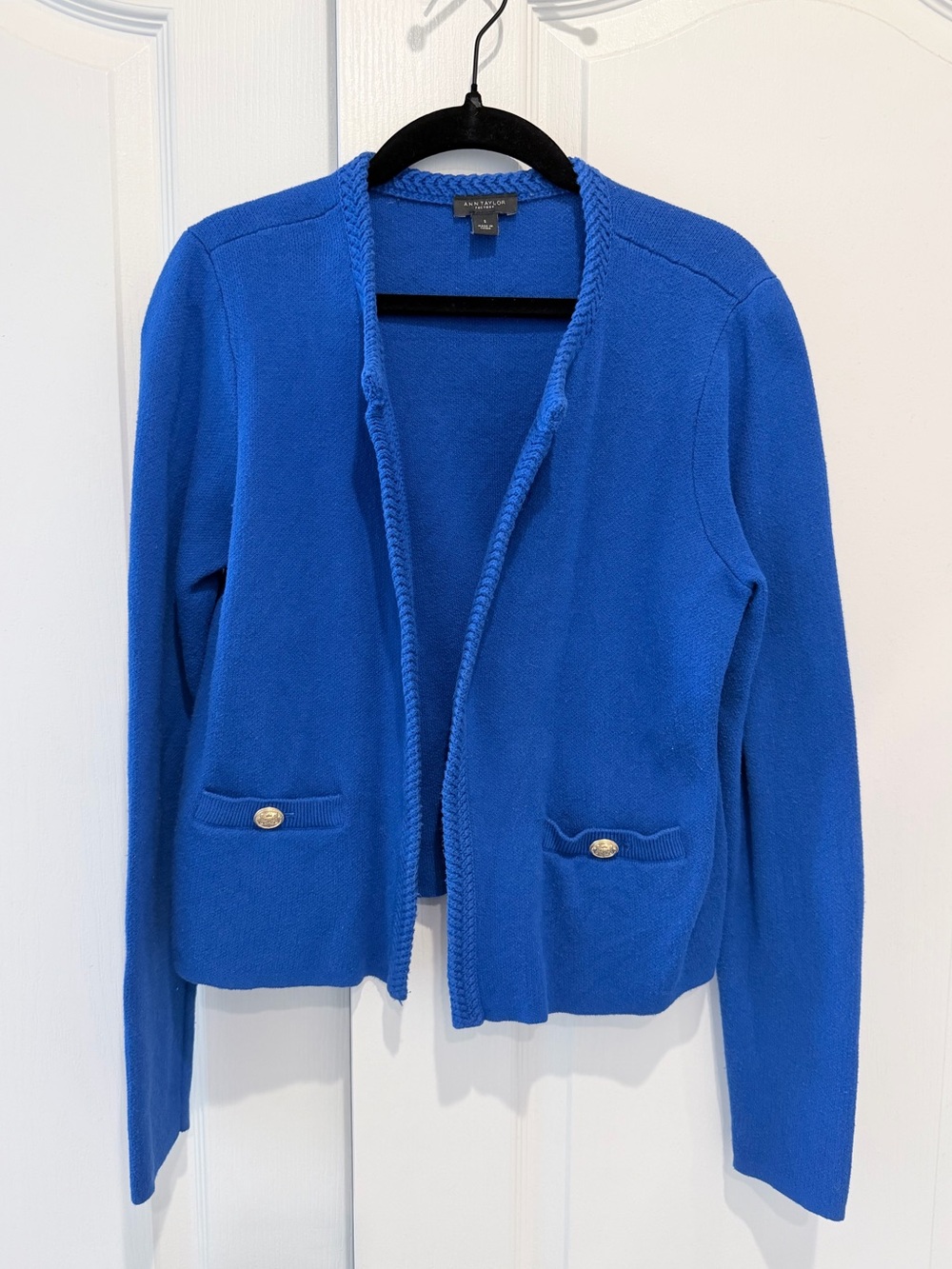Blue Cardigan Sweater - Ann Taylor Factory (Small)